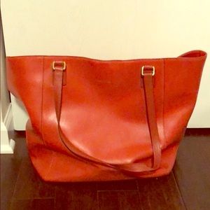 Vera Bradley Large Over the Shoulder Leather Tote